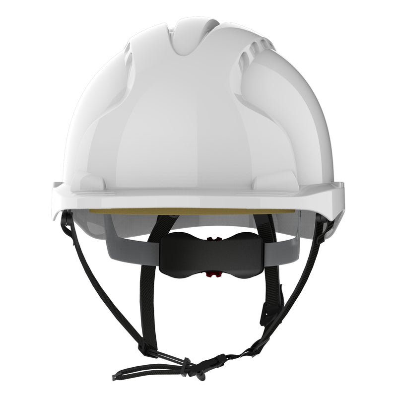 JSP EVO3 Linesman Safety Helmet - Micro Peak - Wheel Ratchet - White
