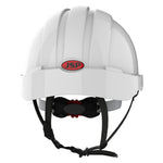 JSP EVO3 Linesman Safety Helmet - Micro Peak - Wheel Ratchet - White - thumbnail 4