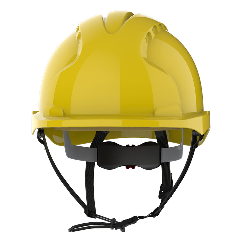 JSP EVO3 Linesman Safety Helmet - Micro Peak - Wheel Ratchet - Yellow