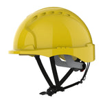 JSP EVO3 Linesman Safety Helmet - Micro Peak - Wheel Ratchet - Yellow - thumbnail 3