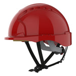 JSP EVO3 Linesman Safety Helmet - Micro Peak - Wheel Ratchet - Red - thumbnail 3
