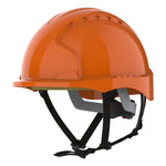 JSP EVO3 Linesman Safety Helmet - Micro Peak - Wheel Ratchet - Orange - thumbnail 1