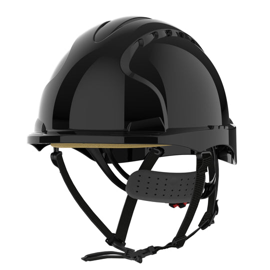 JSP EVO3 Safety Helmet - Wheel Ratchet - Vented - Black
