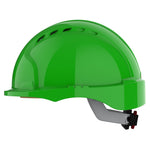 JSP EVO3 Safety Helmet - Micro Peak - Wheel Ratchet - Vented - Green - thumbnail 3