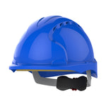 JSP EVO3 Safety Helmet - Micro Peak - Wheel Ratchet - Vented - Blue - thumbnail 1