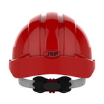 JSP EVO3 Safety Helmet - Micro Peak - Wheel Ratchet - Vented - Red - thumbnail 4