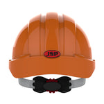 JSP EVO3 Safety Helmet - Micro Peak - Wheel Ratchet - Vented - Orange - thumbnail 4