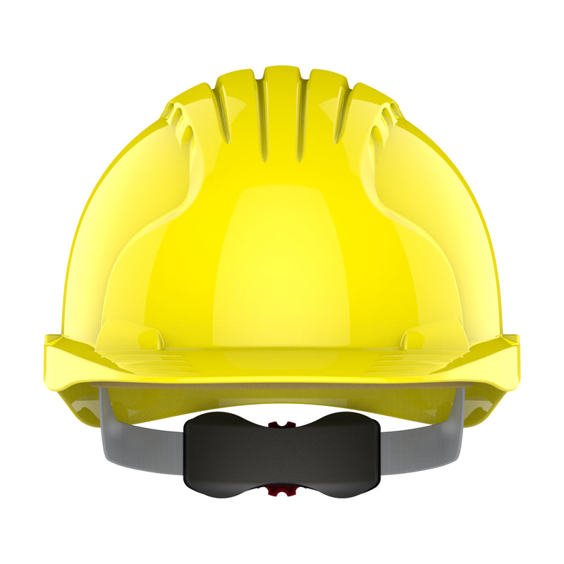 JSP EVO5 Olympus Global Standards Hard Hat - Wheel Ratchet - Yellow