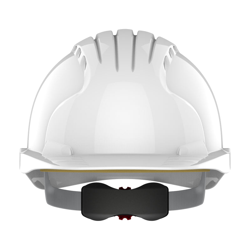 JSP EVO5 Olympus Global Standards Hard Hat - Wheel Ratchet - Vented - White