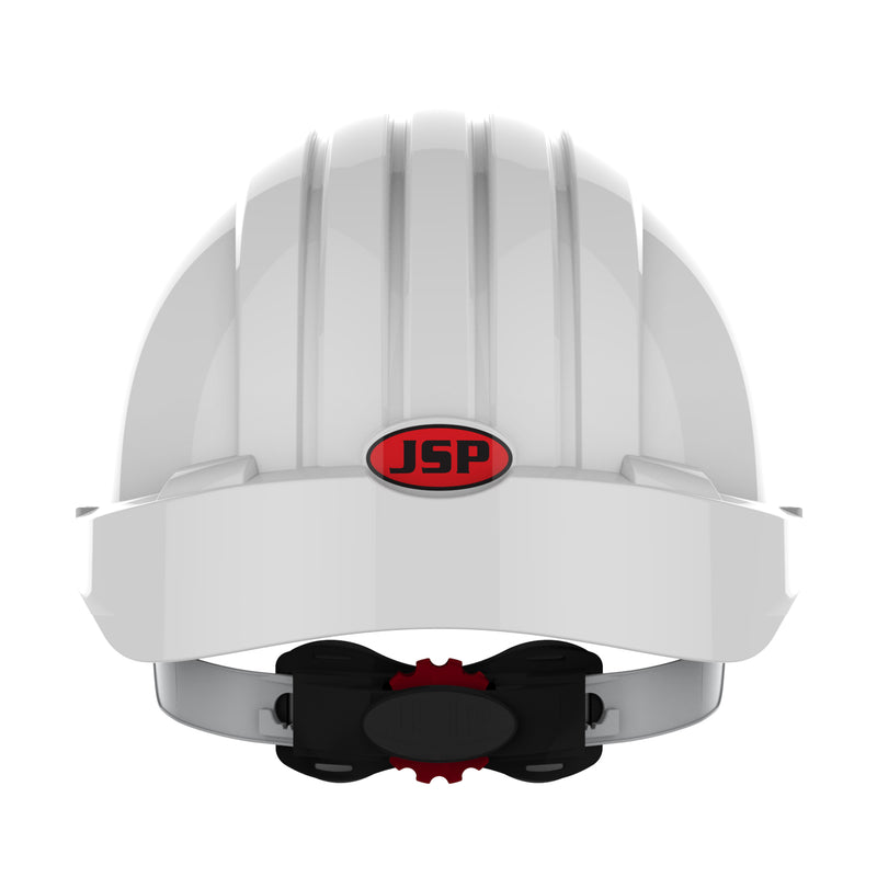 JSP EVO5 Olympus Global Standards Hard Hat - Wheel Ratchet - Vented - White