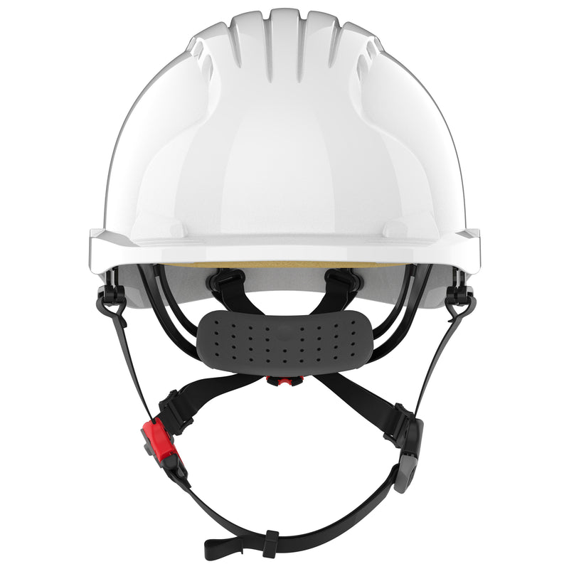 JSP EVO5 Dualswitch Industrial Safety and Climbing Helmet - Vented - White