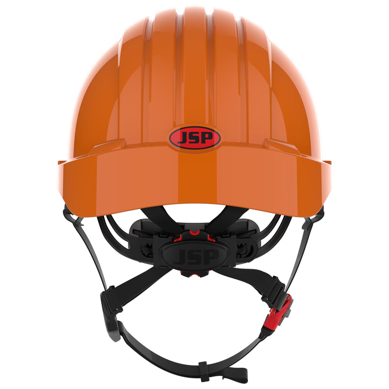 JSP EVO5 Dualswitch Industrial Safety and Climbing Helmet - Vented - Orange
