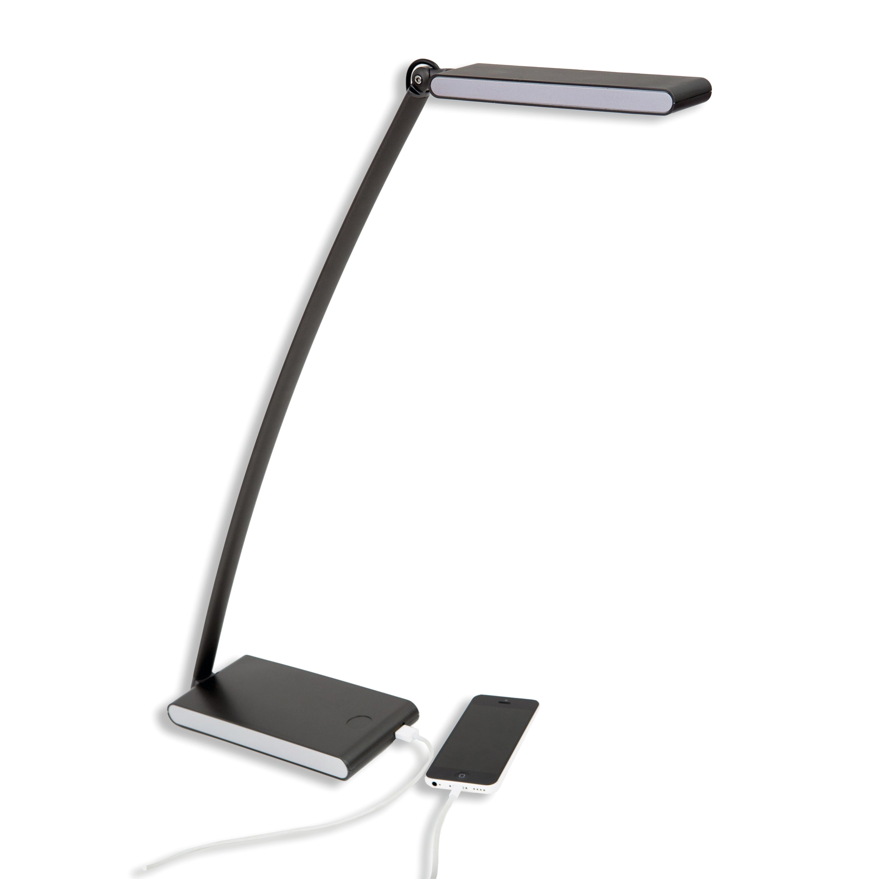 Alba Touch LED desk lamp in white with sleek, minimalistic build