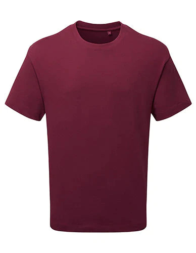 Anthem AM015 Mens Heavyweight Tee - Burgundy Large