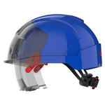 JSP EVO VISTAlens Safety Helmet with Integrated Eyewear - Blue / Smoke - thumbnail 3