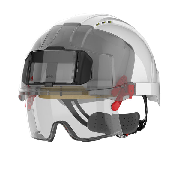 JSP EVO VISTAlens with ID Card Holder - White / Smoke - Vented