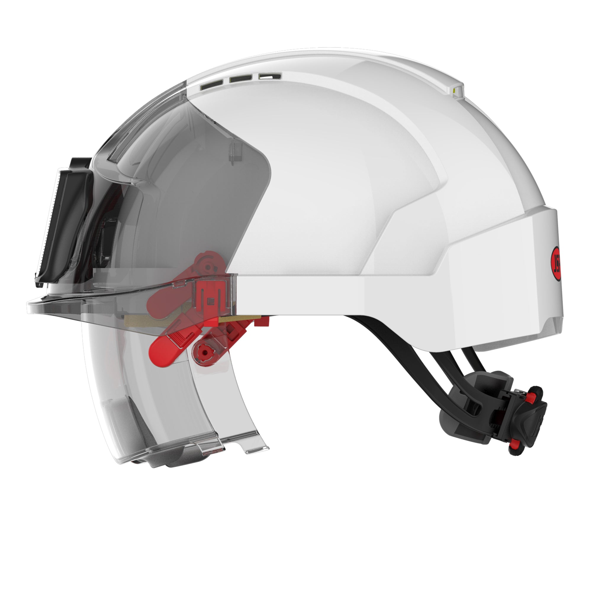 JSP EVO VISTAlens with ID Card Holder - White / Smoke - Vented