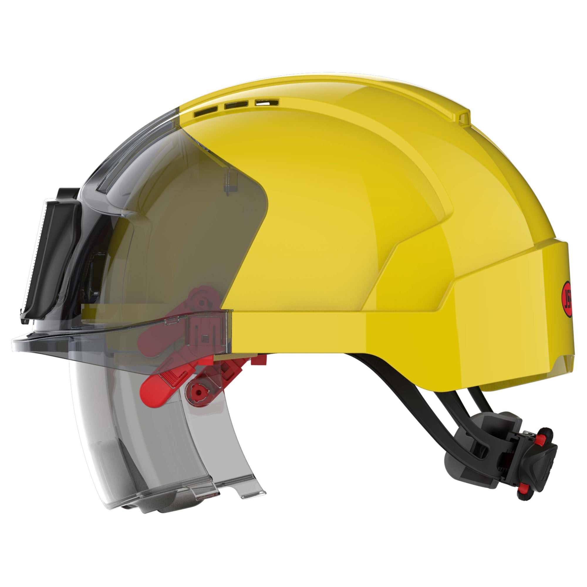 JSP EVO VISTAlens with ID Card Holder - Yellow / Smoke - Vented