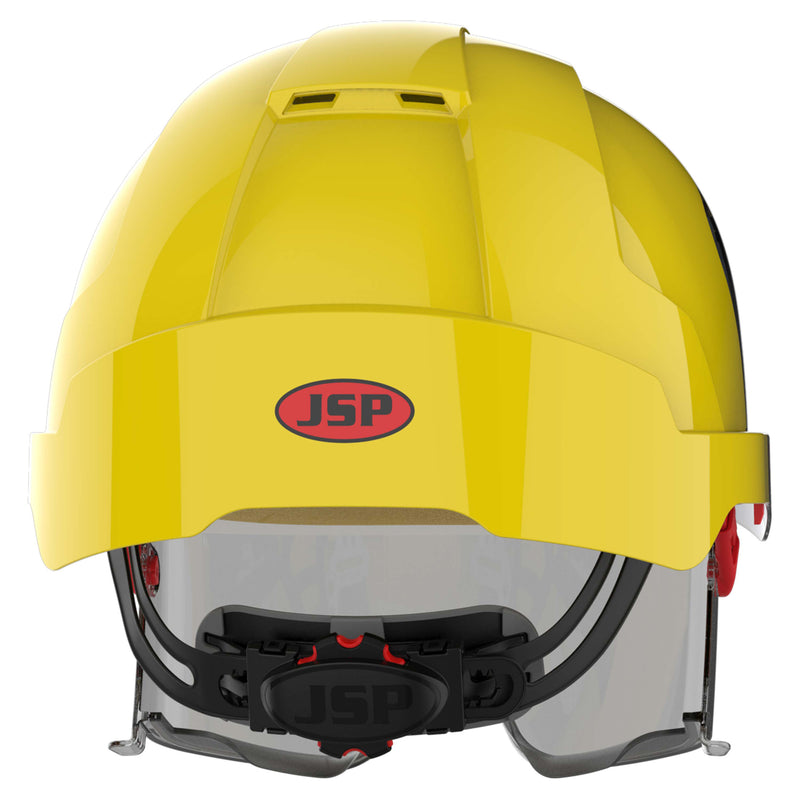JSP EVO VISTAlens with ID Card Holder - Yellow / Smoke - Vented