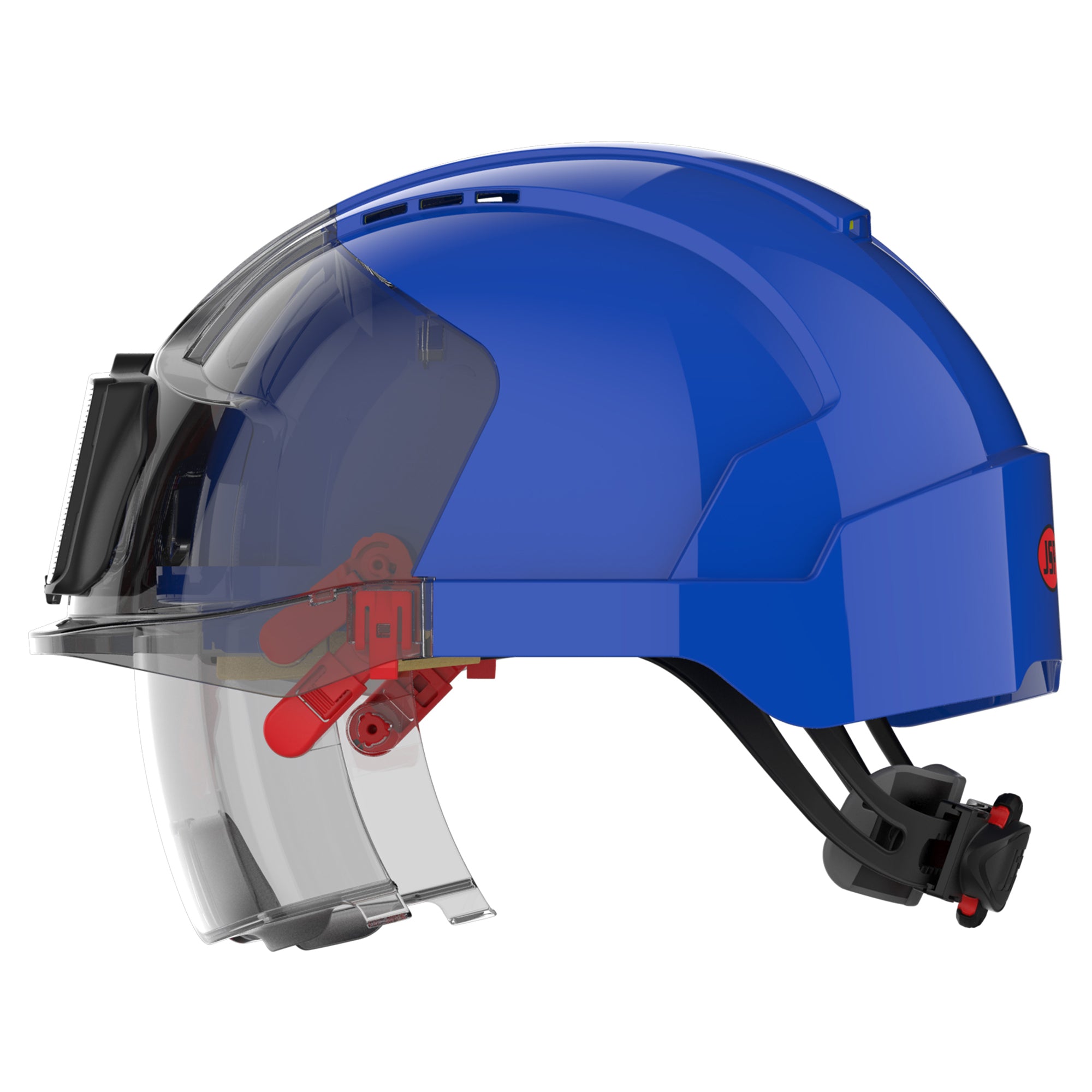 JSP EVO VISTAlens with ID Card Holder - Blue / Smoke - Vented