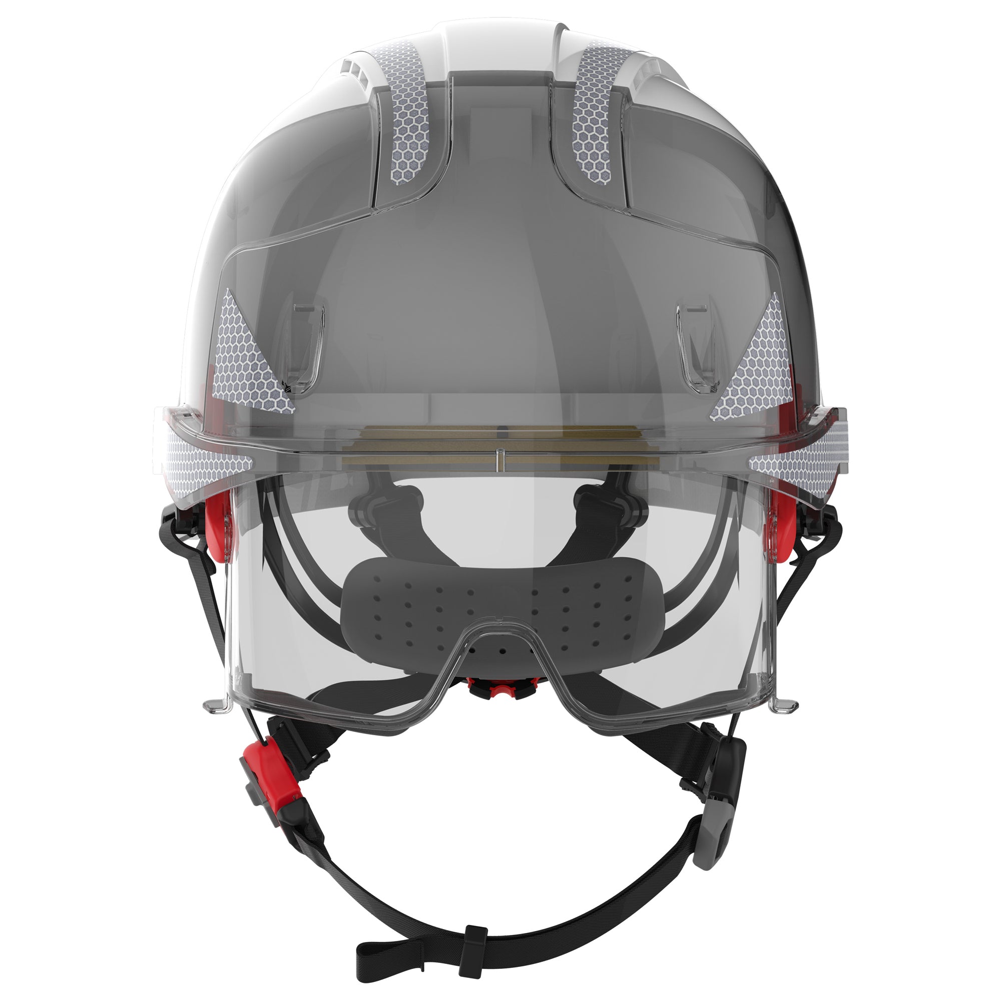JSP EVO VISTAlens Dualswitch with Silver CR2 - Vented - White / Smoke