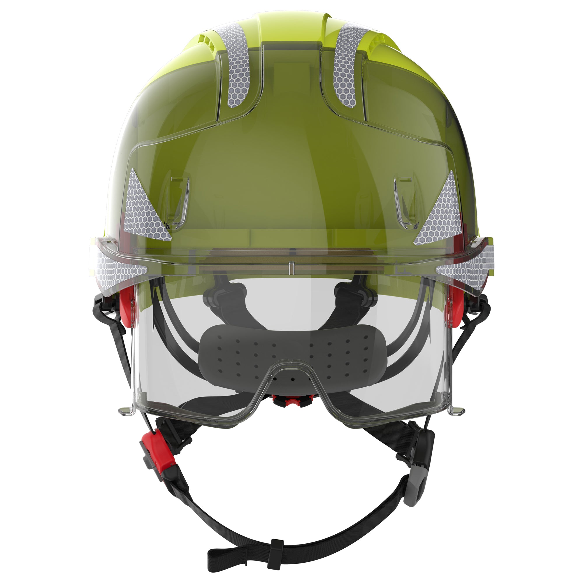 JSP EVO VISTAlens Dualswitch with Silver CR2 - Vented - Extra Visibility Yellow