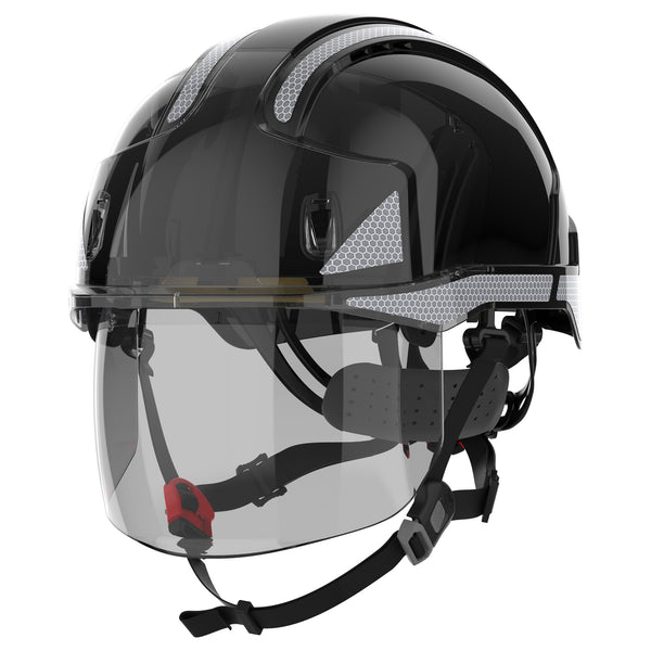 JSP EVO VISTAshield Dualswitch with Silver CR2 - Vented - Black / Smoke