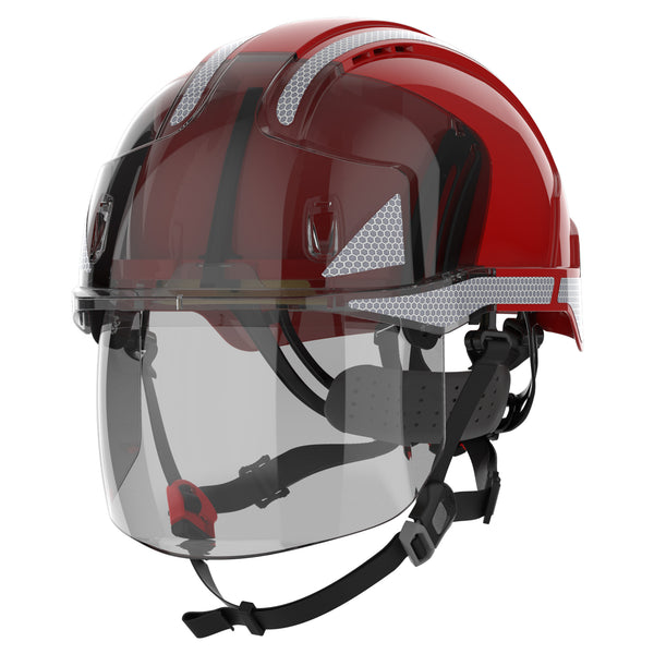 JSP EVO VISTAshield Dualswitch with Silver CR2 - Vented - Red / Smoke