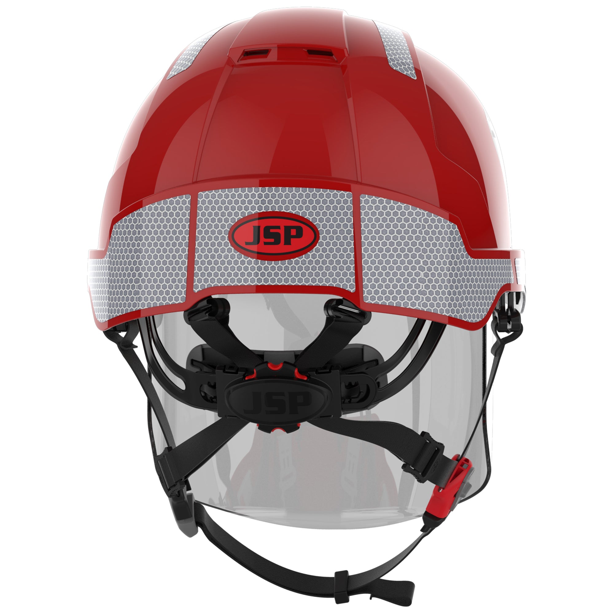 JSP EVO VISTAshield Dualswitch with Silver CR2 - Vented - Red / Smoke