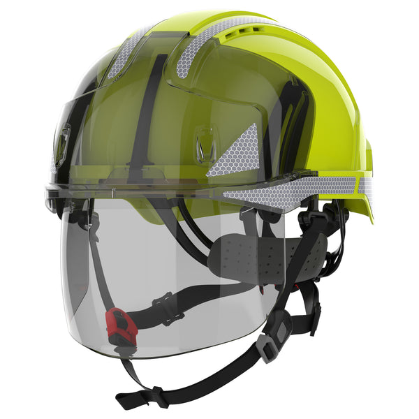 JSP EVO VISTAshield Dualswitch with Silver CR2 - Vented - Yellow / Smoke