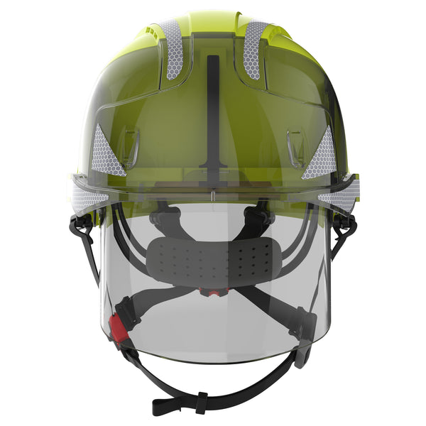 JSP EVO VISTAshield Dualswitch with Silver CR2 - Vented - Yellow / Smoke