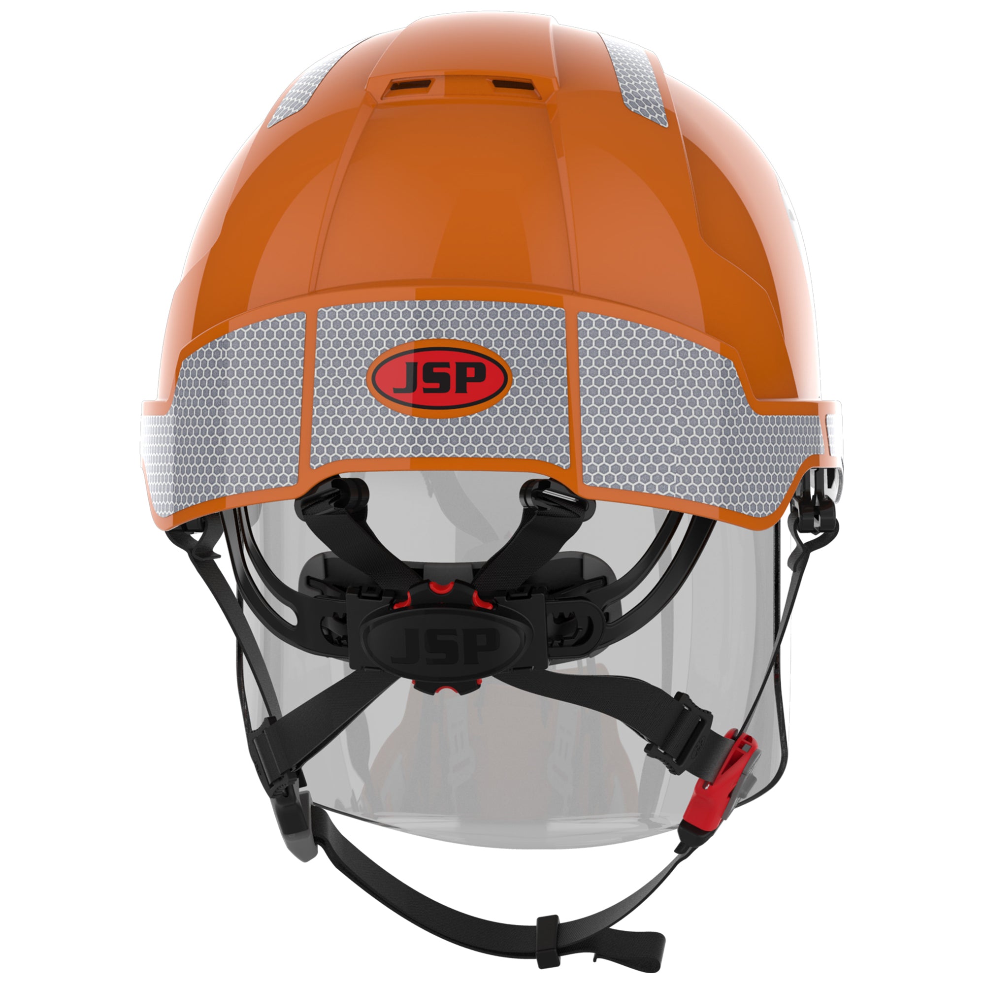 JSP EVO VISTAshield Dualswitch with Silver CR2 - Vented - Orange / Smoke