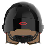 JSP EVO VISTAlens Safety Helmet - Indoor / Outdoor - Wheel Ratchet - Black / Smoke - thumbnail 4
