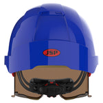 JSP EVO VISTAlens Safety Helmet - Indoor / Outdoor - Wheel Ratchet - Blue / Smoke - thumbnail 4