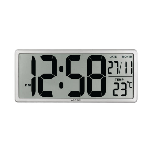 Acctim Date Keeper Jumbo LCD Wall/Desk Clock with Autoset 22357