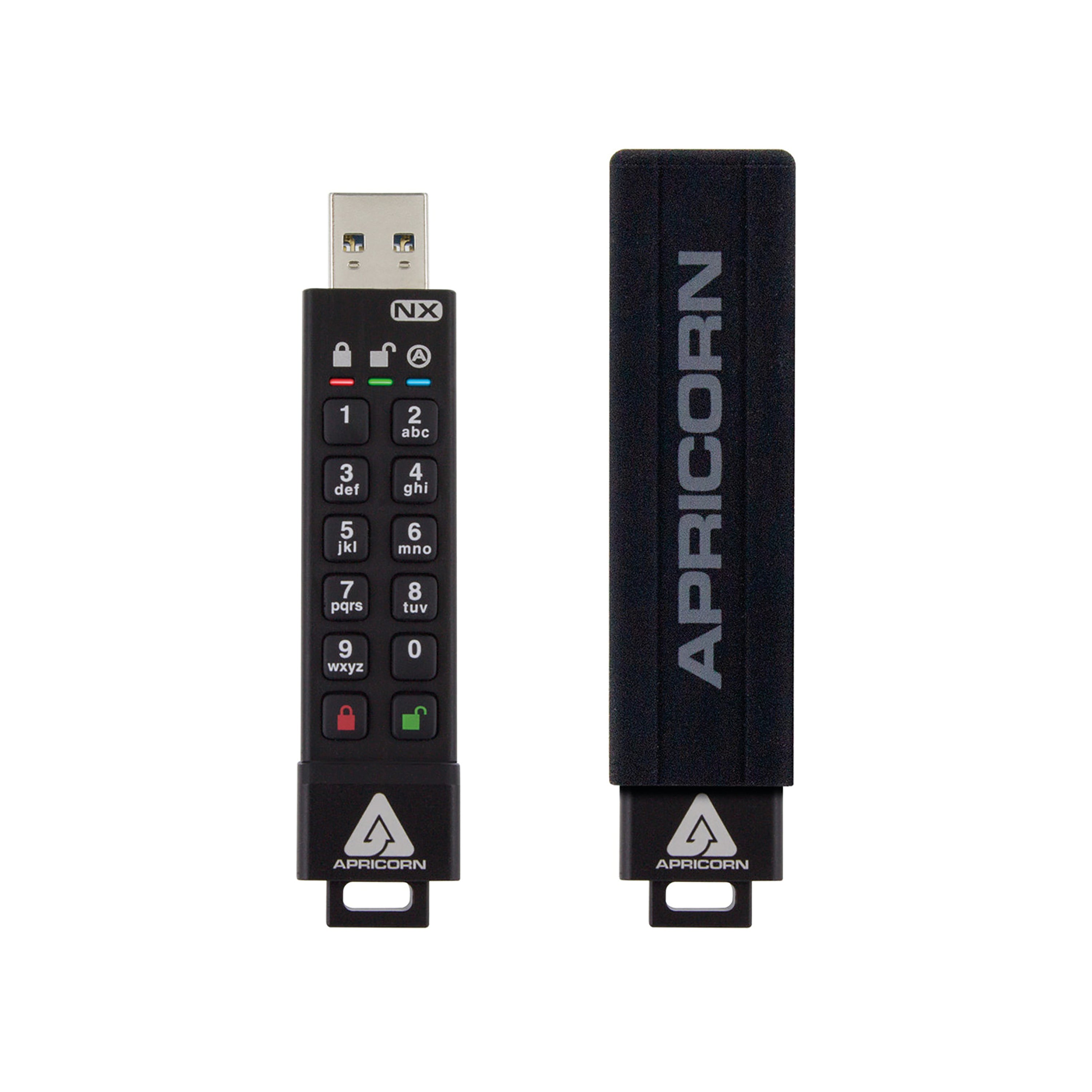 Apricorn Aegis Secure Key 3NX 64GB showing its USB connector.