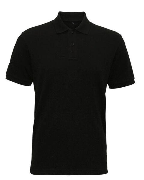 A black Asquith and Fox men's super smooth knit polo AQ005