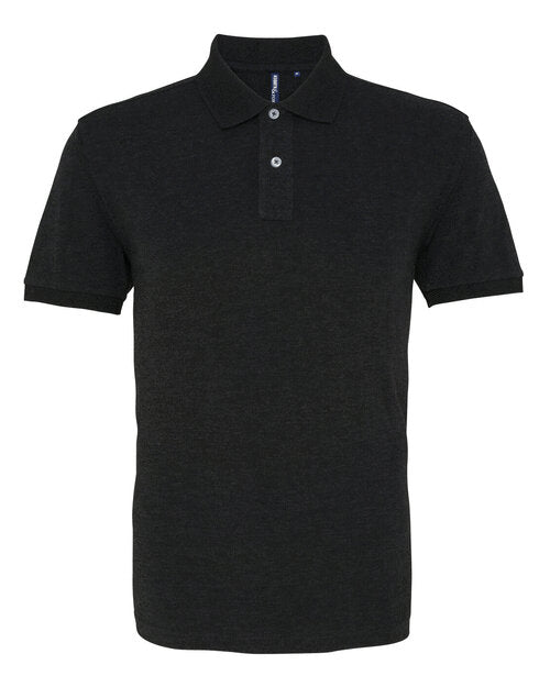 Asquith and Fox men's classic fit cotton polo AQ010 in a bright hot pink, laid flat to show color.