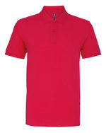 Asquith And Fox Mens Classic Fit Cotton Polo  (Cont) - thumbnail 2