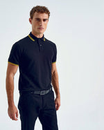 Asquith And Fox Mens Classic Fit Tipped Polo - thumbnail 2