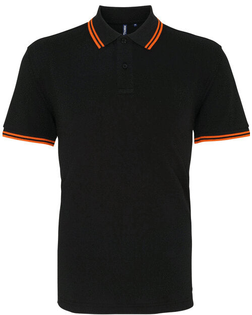 Asquith And Fox Mens Classic Fit Tipped Polo