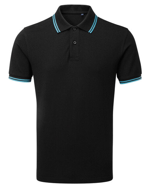 Asquith And Fox Mens Classic Fit Tipped Polo