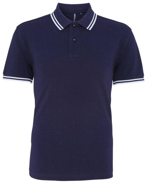 Asquith And Fox Mens Classic Fit Tipped Polo