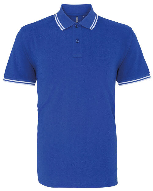 Asquith And Fox Mens Classic Fit Tipped Polo