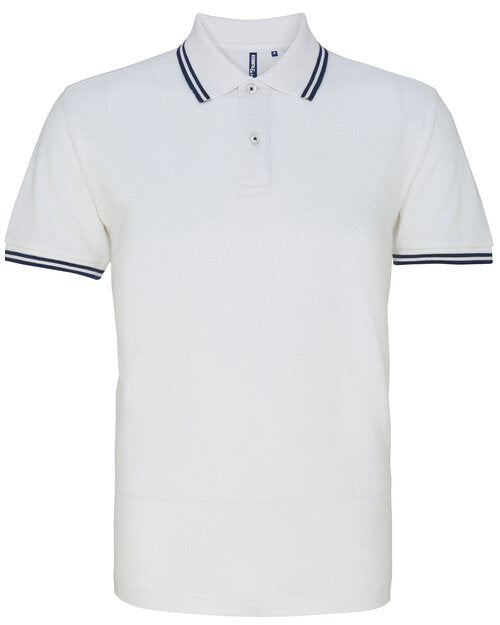 Asquith And Fox Mens Classic Fit Tipped Polo