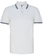 Asquith And Fox Mens Classic Fit Tipped Polo