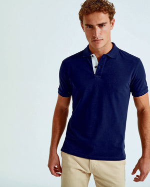 Asquith And Fox Mens Classic Fit Contrast Polo Shirt