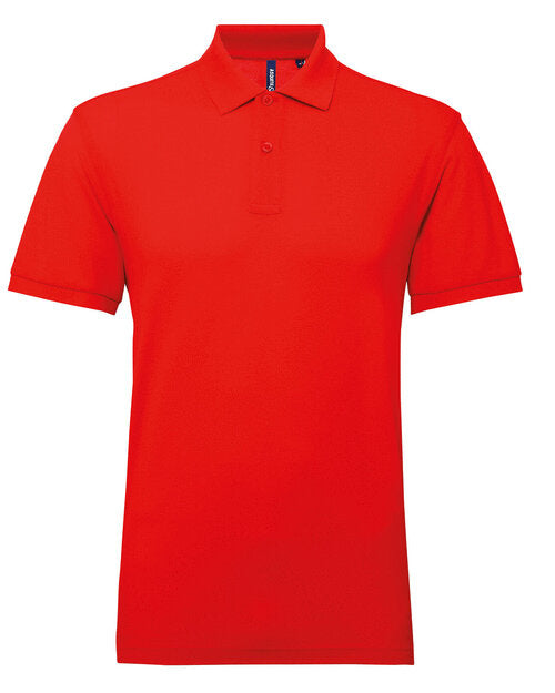 Another view of the charcoal Asquith and Fox men's polycotton blend polo AQ015, focusing on the collar.