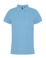 Asquith And Fox Ladies Classic Fit Cotton Polo Shirt - thumbnail 3