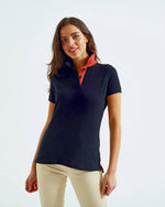 Asquith And Fox Ladies Contrast Polo - thumbnail 2